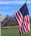One of the 6' aluminum flag pole sets available from your smALL FLAGs store.